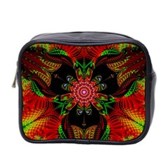 Artwork Art Fractal Flower Design Mini Toiletries Bag (Two Sides)