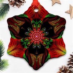 Artwork Art Fractal Flower Design Ornament (Snowflake)