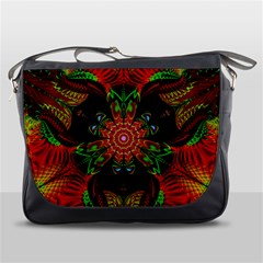 Artwork Art Fractal Flower Design Messenger Bag