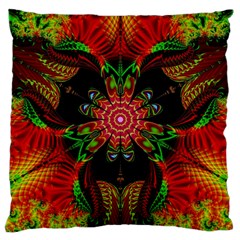 Artwork Art Fractal Flower Design Large Cushion Case (One Side)