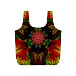 Artwork Art Fractal Flower Design Full Print Recycle Bag (S) Front