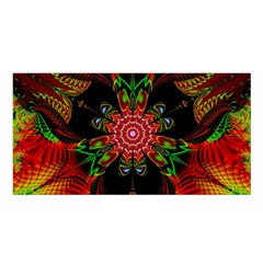 Artwork Art Fractal Flower Design Satin Shawl