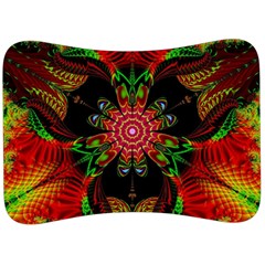 Artwork Art Fractal Flower Design Velour Seat Head Rest Cushion