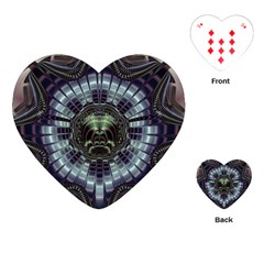 Fractal Abstract Art Artwork Playing Cards Single Design (heart) by Pakrebo