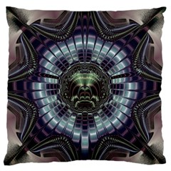 Fractal Abstract Art Artwork Large Flano Cushion Case (one Side) by Pakrebo