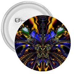 Abstract Art Artwork Fractal Design 3  Buttons by Pakrebo