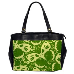 Butterflies Pattern Background Green Decoration Repeating Style Sketch Oversize Office Handbag