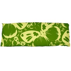 Butterflies Pattern Background Green Decoration Repeating Style Sketch Body Pillow Case (dakimakura) by fashionpod