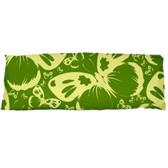 Butterflies Pattern Background Green Decoration Repeating Style Sketch Body Pillow Case Dakimakura (two Sides) by fashionpod