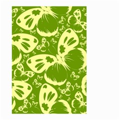 Butterflies Pattern Background Green Decoration Repeating Style Sketch Small Garden Flag (two Sides)