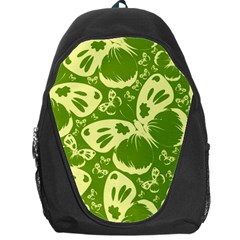 Butterflies Pattern Background Green Decoration Repeating Style Sketch Backpack Bag