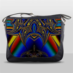 Abstract Art Design Digital Art Image Messenger Bag by Pakrebo