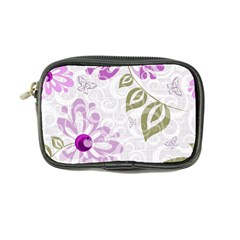 Beautiful Purple Flower Butterflies Pattern Coin Purse by fashionpod