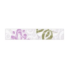 Beautiful Purple Flower Butterflies Pattern Flano Scarf (mini) by fashionpod