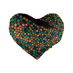 Zappwaits Art Standard 16  Premium Heart Shape Cushions by zappwaits