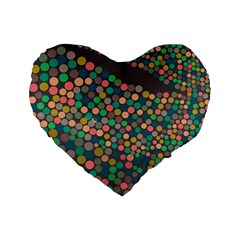 Zappwaits Art Standard 16  Premium Flano Heart Shape Cushions by zappwaits