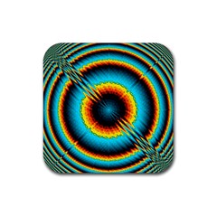 Art Artwork Fractal Digital Art Geometric Rubber Coaster (square)  by Pakrebo