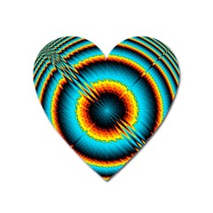 Art Artwork Fractal Digital Art Geometric Heart Magnet by Pakrebo