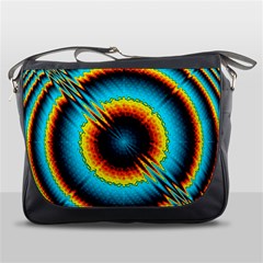 Art Artwork Fractal Digital Art Geometric Messenger Bag by Pakrebo