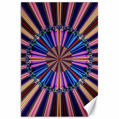 Artwork Fractal Geometrical Design Canvas 24  X 36  by Pakrebo