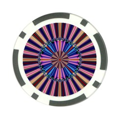 Artwork Fractal Geometrical Design Poker Chip Card Guard by Pakrebo