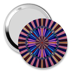 Artwork Fractal Geometrical Design 3  Handbag Mirrors by Pakrebo