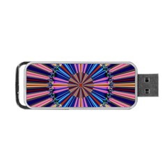 Artwork Fractal Geometrical Design Portable Usb Flash (one Side) by Pakrebo