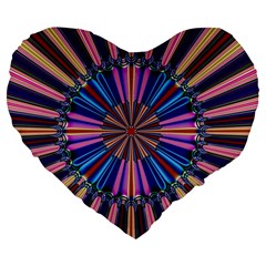 Artwork Fractal Geometrical Design Large 19  Premium Heart Shape Cushions