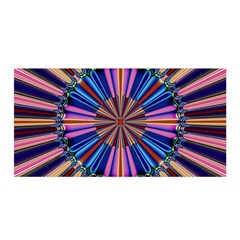 Artwork Fractal Geometrical Design Satin Wrap by Pakrebo