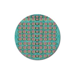 Lotus Bloom In The Sacred Soft Warm Sea Magnet 3  (round) by pepitasart