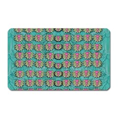 Lotus Bloom In The Sacred Soft Warm Sea Magnet (rectangular) by pepitasart