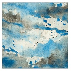 Watercolor Splatter Large Satin Scarf (square)