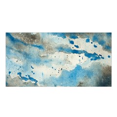 Watercolor Splatter Satin Shawl by blkstudio