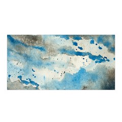 Watercolor Splatter Satin Wrap by blkstudio