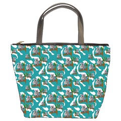 Koala Bears Pattern Bucket Bag by bloomingvinedesign