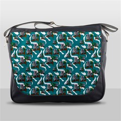 Koala Bears Pattern Messenger Bag by bloomingvinedesign