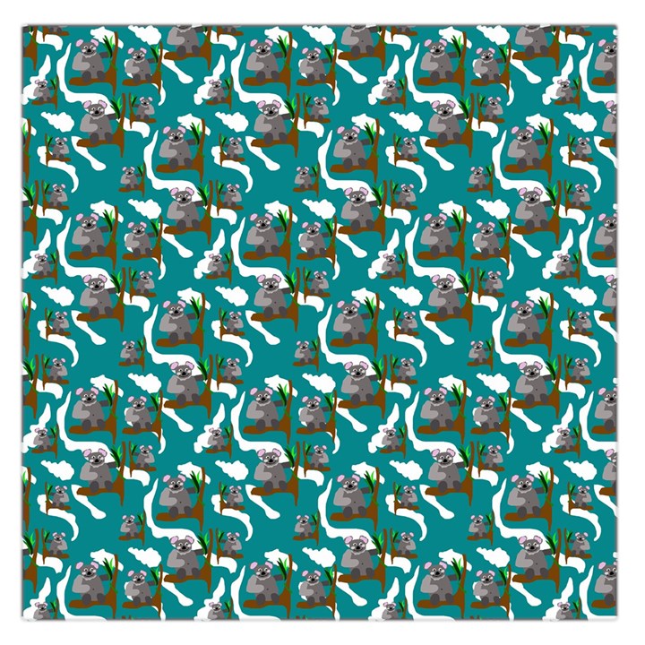 Koala Bears Pattern Large Satin Scarf (Square)