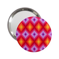 Texture Surface Orange Pink 2 25  Handbag Mirrors by Mariart