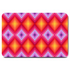 Texture Surface Orange Pink Large Doormat  by Mariart