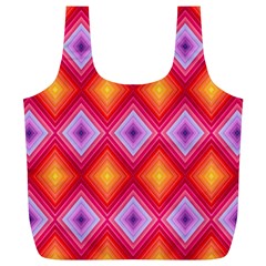 Texture Surface Orange Pink Full Print Recycle Bag (xl) by Mariart