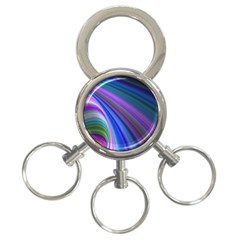 Background Abstract Curves 3-ring Key Chain by Bajindul