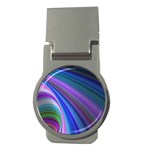 Background Abstract Curves Money Clips (Round)  Front