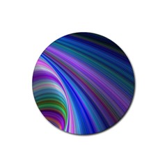 Background Abstract Curves Rubber Coaster (round)  by Bajindul