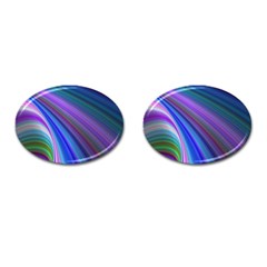 Background Abstract Curves Cufflinks (oval) by Bajindul