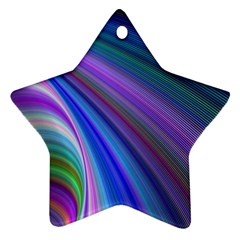 Background Abstract Curves Star Ornament (two Sides)