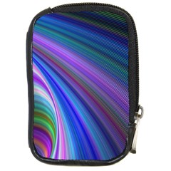 Background Abstract Curves Compact Camera Leather Case by Bajindul