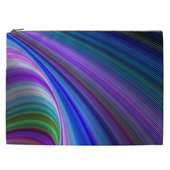 Background Abstract Curves Cosmetic Bag (xxl) by Bajindul