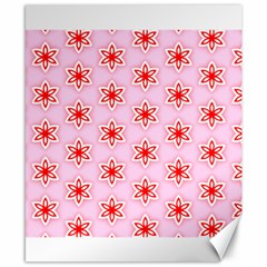 Texture Star Backgrounds Pink Canvas 8  X 10 