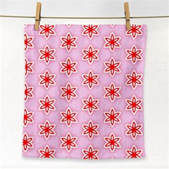 Texture Star Backgrounds Pink Face Towel