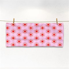 Texture Star Backgrounds Pink Hand Towel